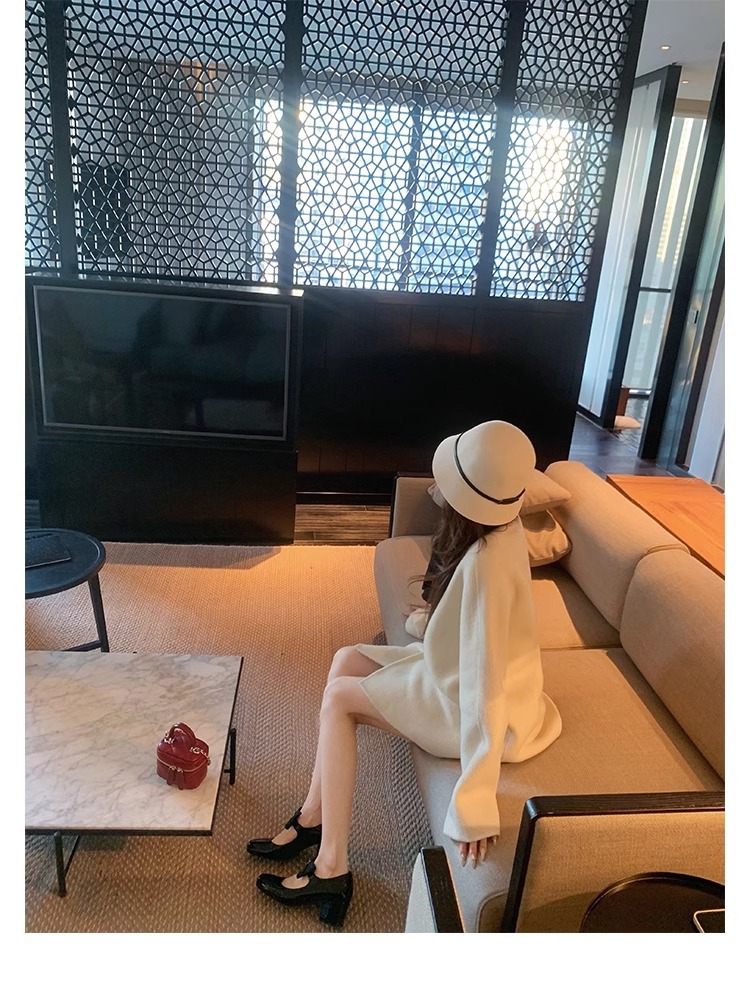 葡萄妈蝴蝶结玛丽珍鞋女法式高跟鞋真皮女鞋小香风粗跟制服皮鞋女详情36