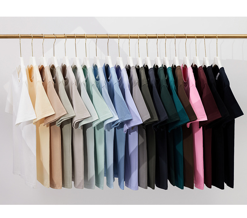 街潮宽松男士夏季印花短袖t恤男潮牌美式230g纯棉休闲半袖体恤衫详情9