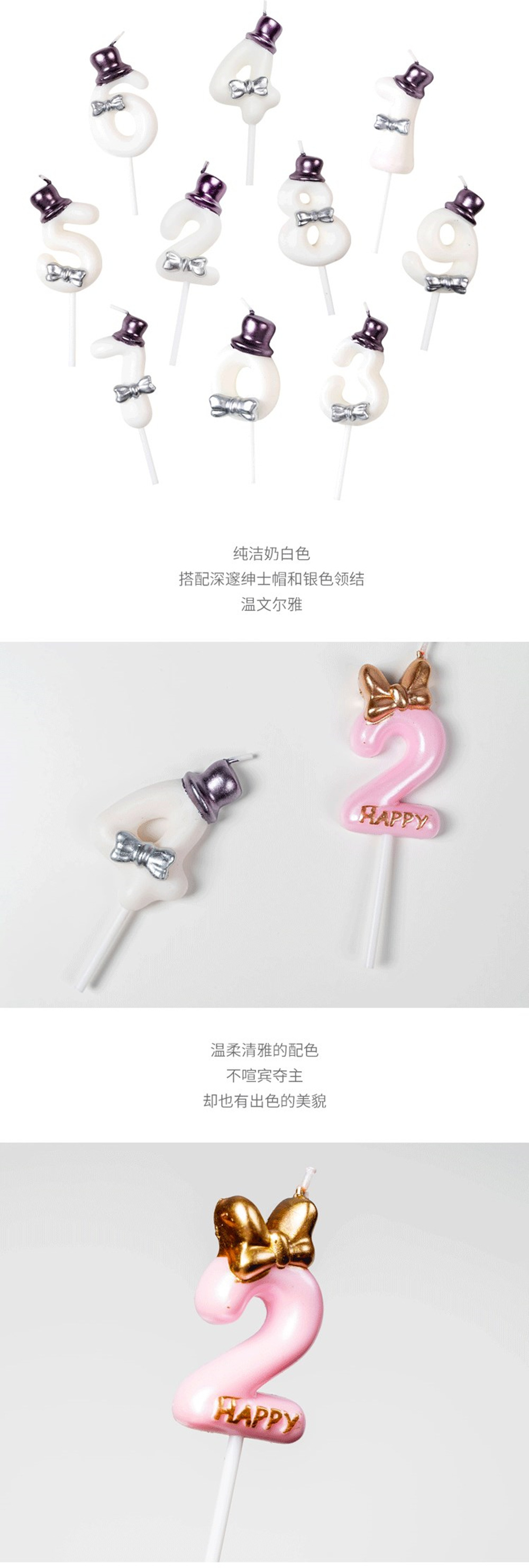 Birthday candle decorative handicrafts and ornaments pic 2