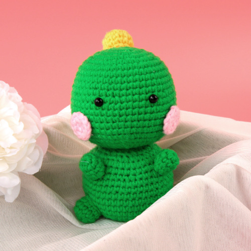 毛线钩针材料包泰迪制作DIY针织毛线团钩织玩偶编织盆栽植物详情10