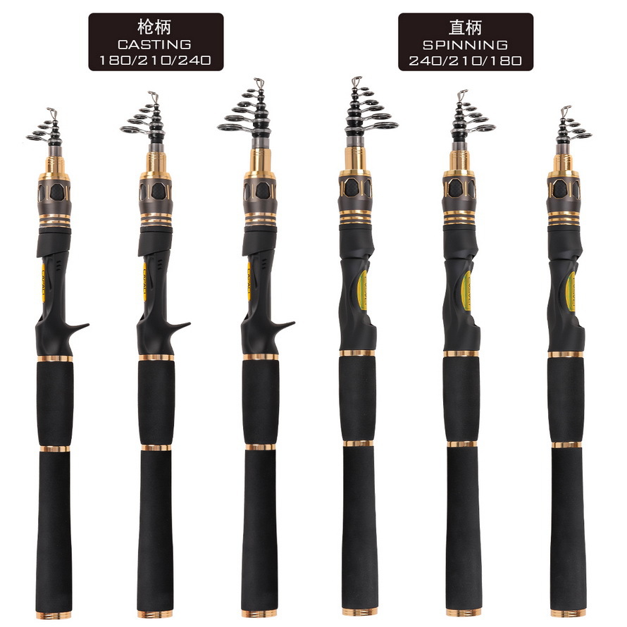28082 CAPACI [RF Series Retractable Lull Rod] 1.82.12.4 Horse Mouth Bait Rod Fishing gear wholesale pic 2