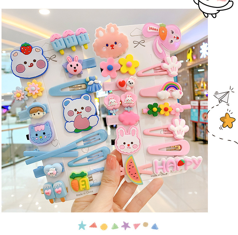 儿童网红发夹头饰2022年新款小女孩发卡女童可爱宝宝刘海碎发夹子详情5