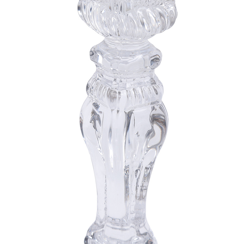 ins French-style European-style pole-shaped hall, high-legged glass crystal candlesticks, bar, milk tea shop, soft decoration and living room pic 9