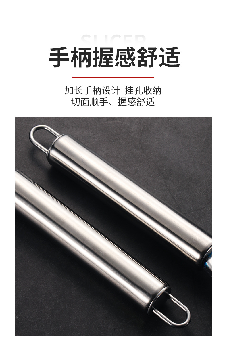 Stainless steel hand-made noodle cutting tools, noodle cutter, manual noodle machine, new household rolling noodle knife, cutting noodle knife pic 4