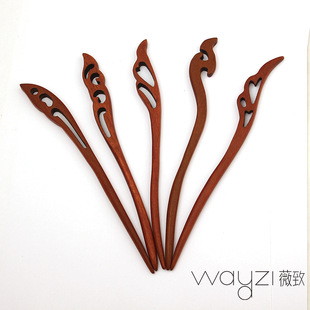 经典牛角发叉发饰 天然女式黄牛角发簪 手工打磨牛角簪子厂家直销详情3