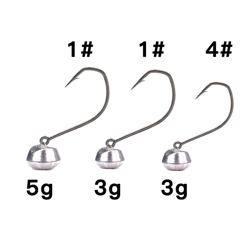 Free Ned Fishing Group, anti-hanging lead-head hook, perch, mandarin fish, floating soft bait, soft insect hook, micro-root hook, fat Golujah pic 3