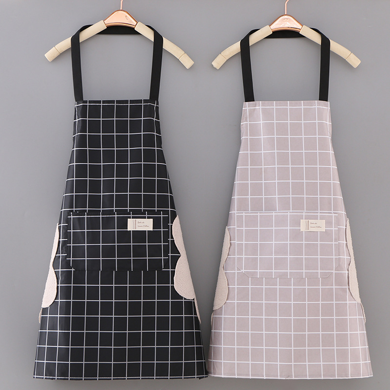Wholesale of cotton and linen aprons for cross-border foreign trade advertising, Korean-style fashionable household work, restaurant waists, and home kitchen aprons pic 6