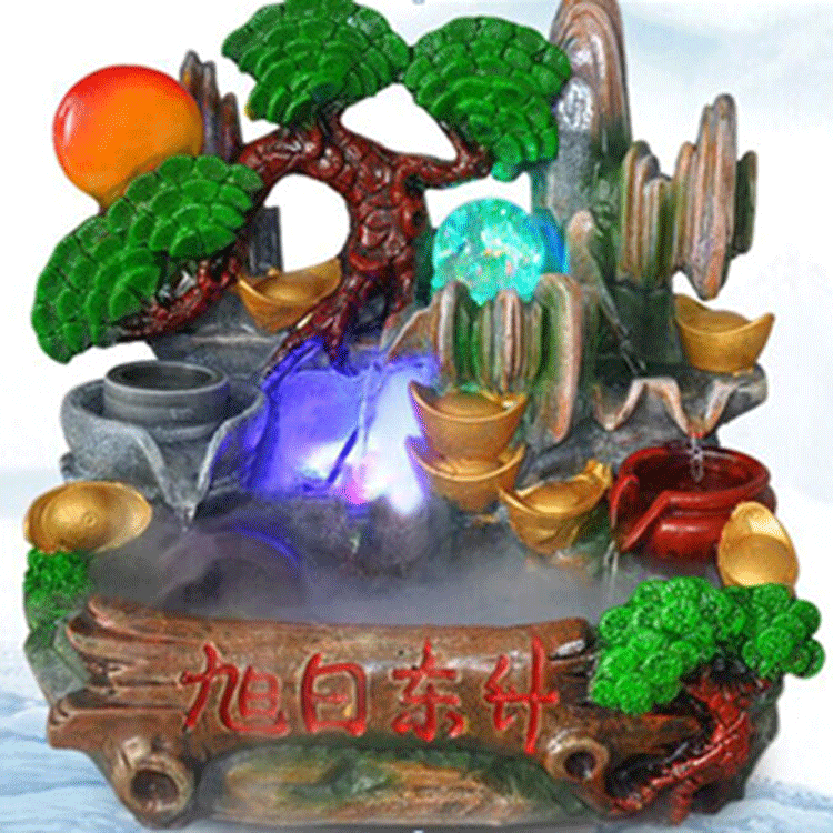 Wholesale of traditional Chinese flowing water handicrafts, indoor flowing water fountains, micro-landscape flowing water ornaments pic 8