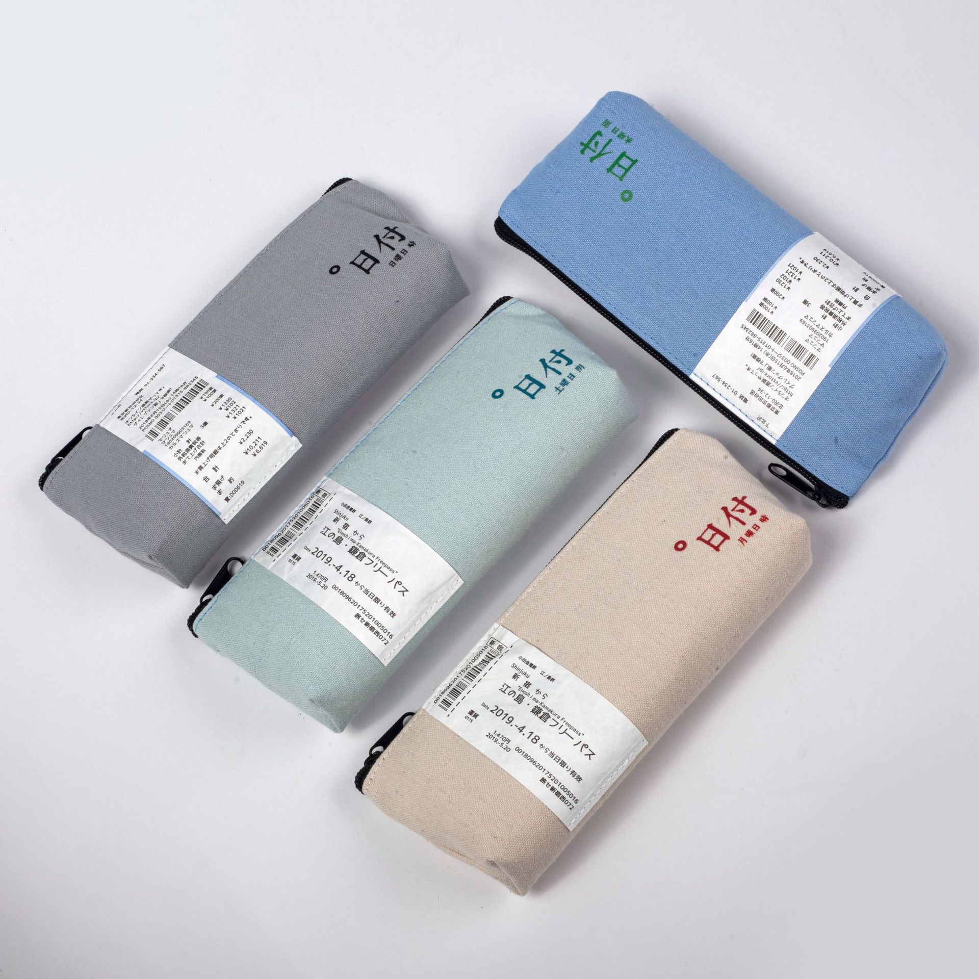 日式大容量笔袋 pencil case 简约文具袋 韩版帆布铅笔袋定制logo详情18