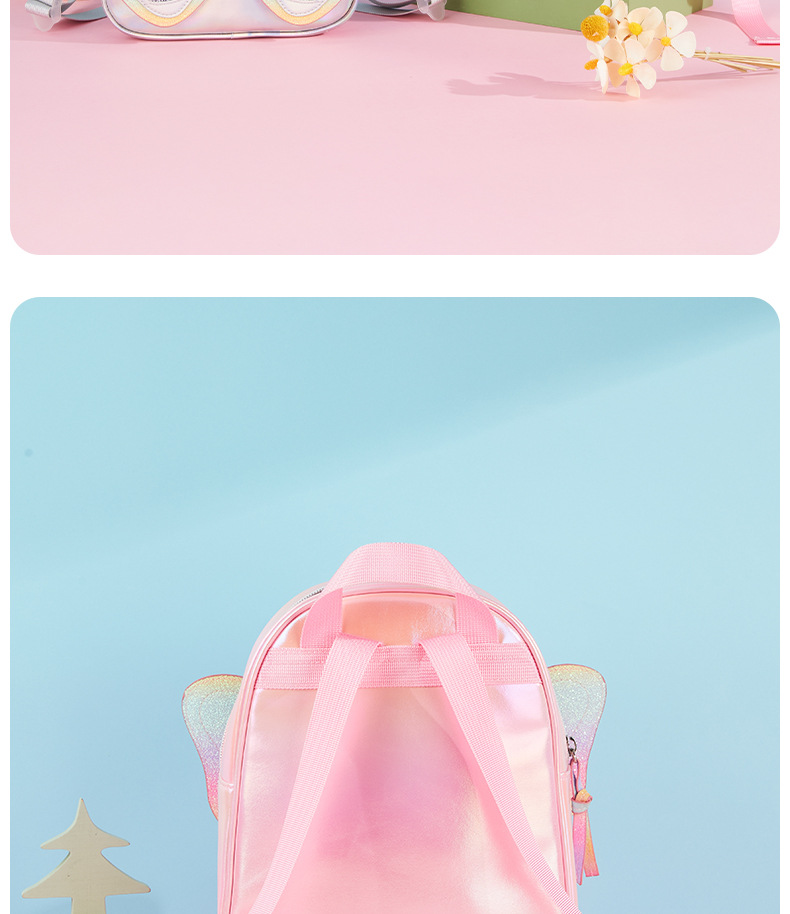 跨境亚马逊可爱蝴蝶背包闪粉时尚休闲小女孩配饰双肩包儿童小背包详情9