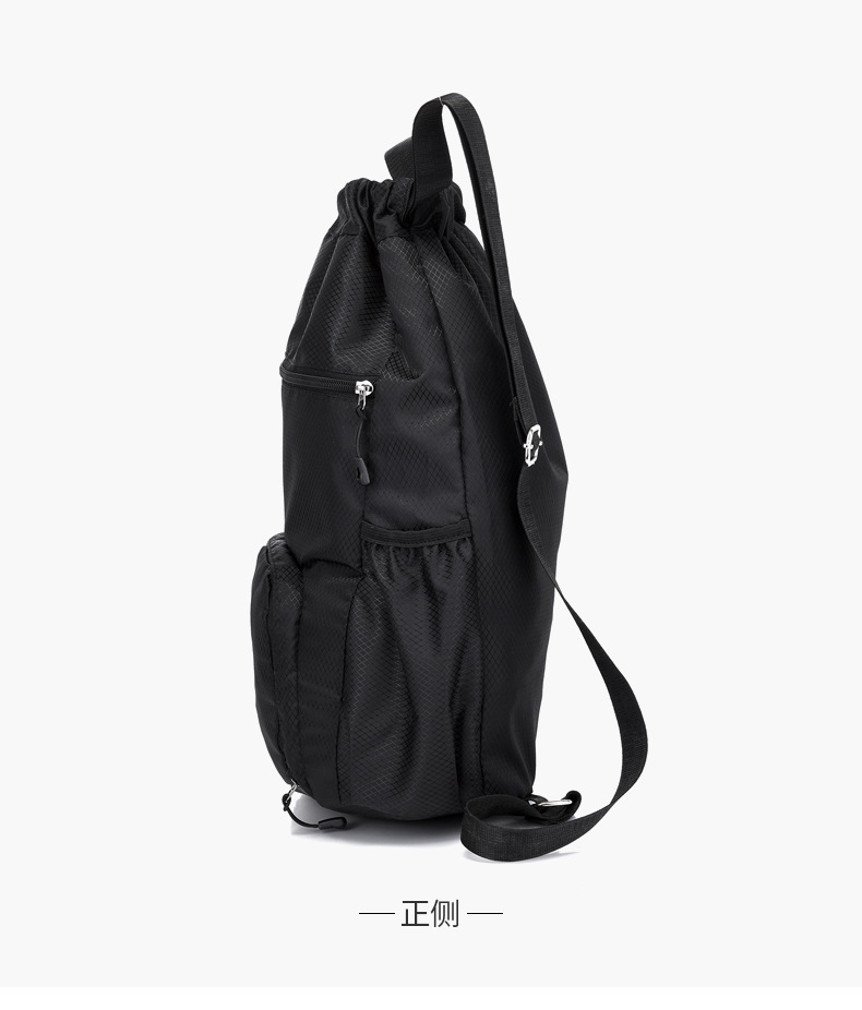 束口收纳袋大容量运动抽绳多功能篮球包干湿分离游泳包旅游双肩包详情26