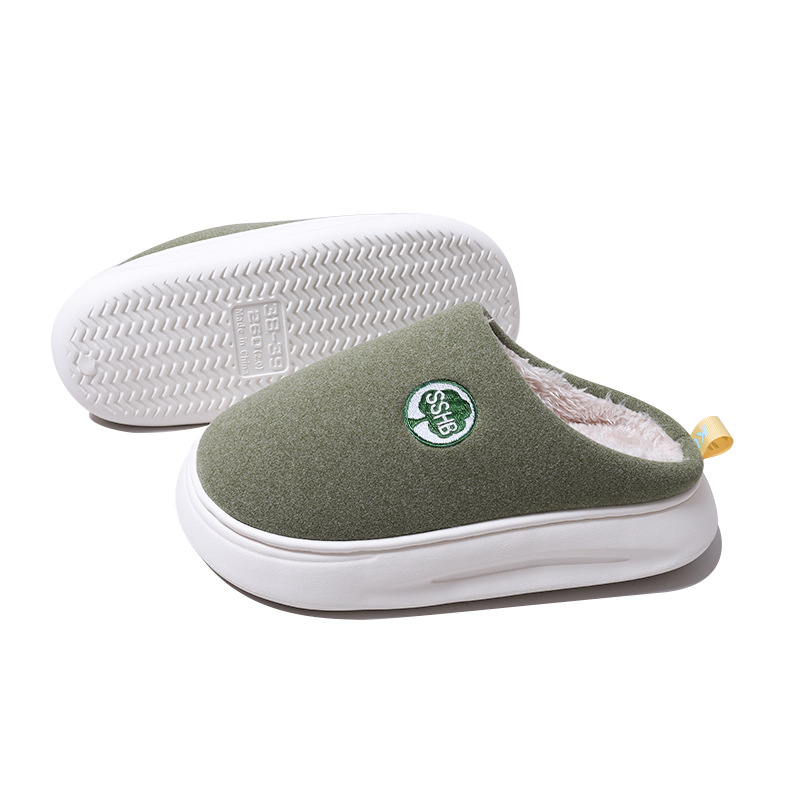 Wholesale of new autumn and winter home indoor and outdoor latex-filled cotton slippers for women, durable couple cotton slippers for men pic 13