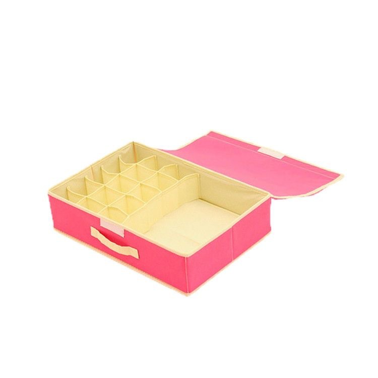 Bubble-patterned two-in-one multi-functional underwear storage box, non-woven bra, underwear and sock organization box pic 7