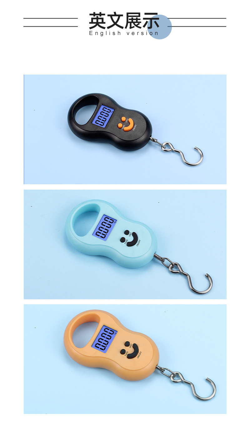 电子秤批发迷你便携式手提秤电子称重秤小型食物弹簧行李手提克称详情9