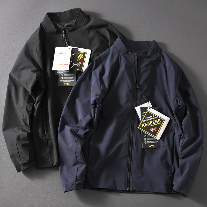 BO家原厂元单 轻薄同款秋冬保暖棒球领款式情侣男士羽绒服详情2