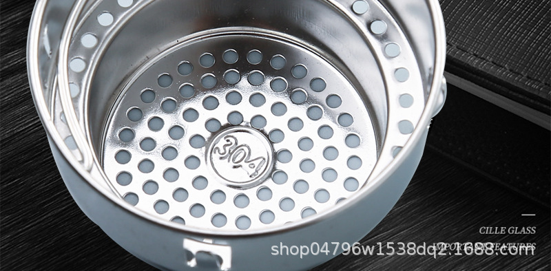 The new thickened heat-resistant glass cup, portable tea-water separation glass cup, compact and suitable for both men and women, large-capacity dwen Dwen cup pic 22