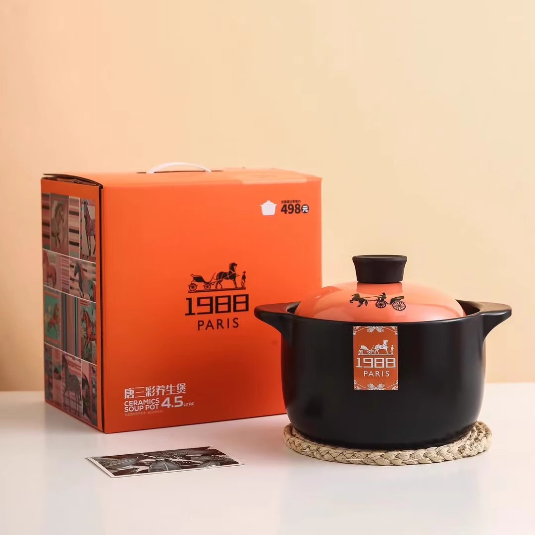 砂锅 陶瓷砂锅家用耐高温干烧锅燃气明火煲汤炖汤锅瓦罐汤煲家用详情1