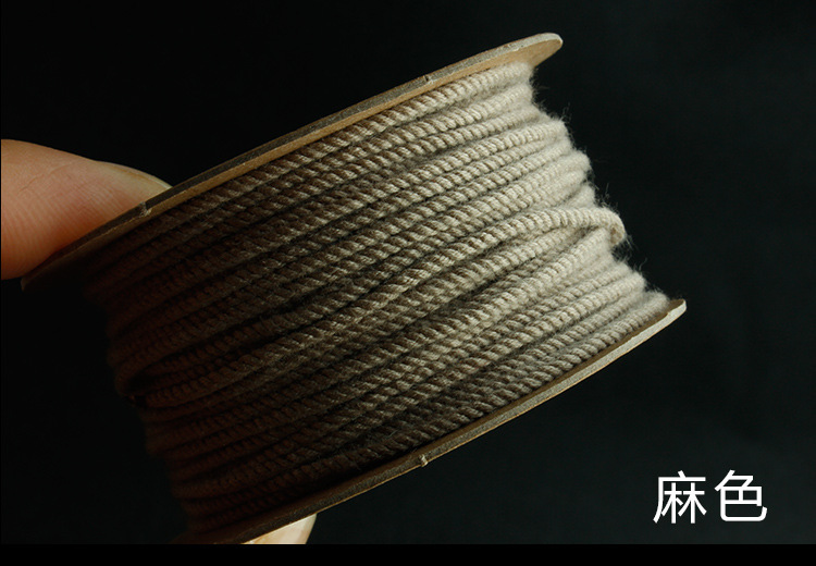 Hand-rolled cotton thread for cultural play, Tibetan-style hand-rolled cotton rope, passion seed, vajra Bodhi, cultural play cotton thread, tassel thread, colorful pic 50