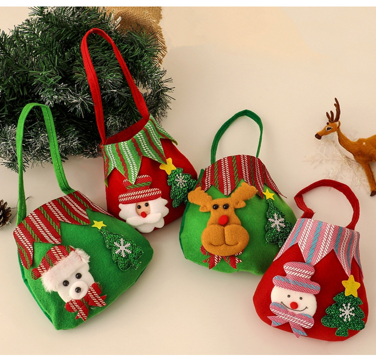 Christmas gift bags, apple bags, Christmas gift bags, plush candies, decorative items, elderly people, snowmen, deer bouquets pic 28