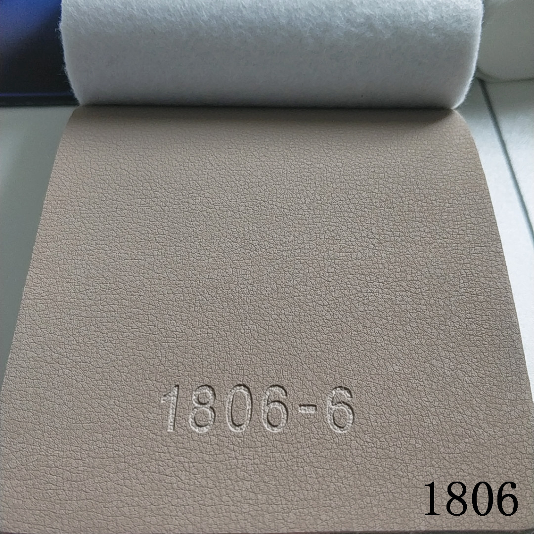 Solvent-free leather PU material, car seat cushion leather, sofa and bag velvet bottom material, single-sided leather fabric pic 9