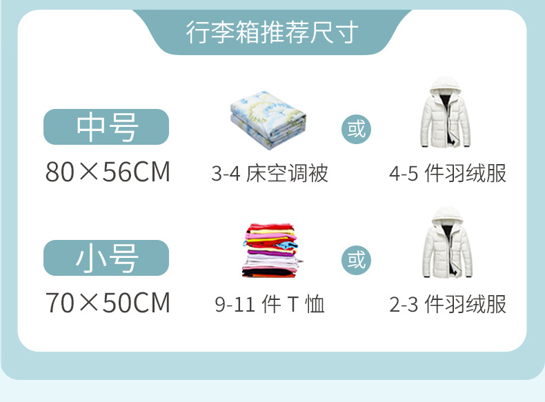 Wholesale vacuum compression bags in stock, air-pumping clothes packing and organizing bags, household cotton quilts and down jacket storage bags pic 10