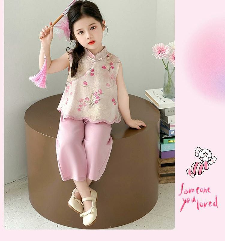 国潮女童夏季国风套装2025新款儿童薄款衣服女宝宝夏装女孩新中式汉服详情20