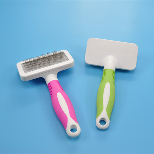 Pet comb, dog hair brush, stainless steel round head, white airbag needle comb, dog split comb pic 8