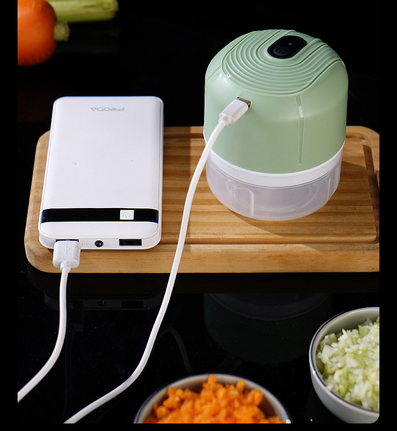 迷你无线电动捣蒜器多功能蒜泥器厨房神器捣蒜器家用搅蒜器辅食机详情15