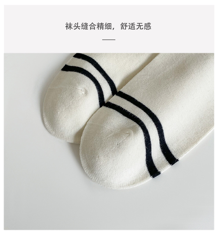 袜子地摊一件代发秋冬季女士袜子 ins风低帮棉袜 刺绣短筒拼色船袜女 诸暨女袜批发一件代发详情12