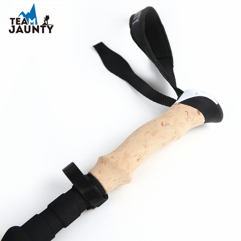 Cross-border 2-piece folding trekking stick set, outdoor hiking stick accessories, double-piece 7075 aluminum alloy pic 7