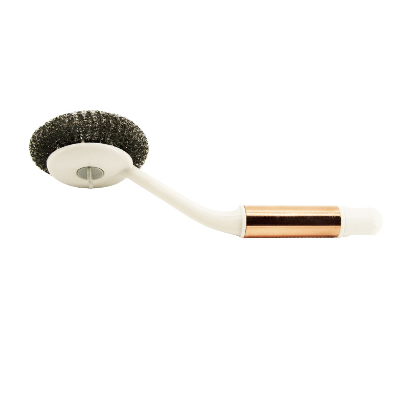 Wholesale of kitchen wall-mounted cleaning dishwashing brushes, stainless steel wire and plastic pot washing brushes pic 6