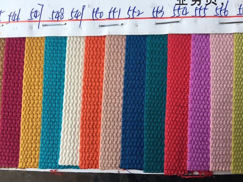 White Elephant manufacturer canvas bag cotton strap, black and colorful yoga strap, backpack hand strap, eco-friendly polyester-cotton woven strap pic 5