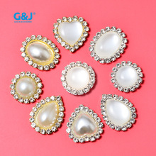 不锈钢双耳不钩线D型爪压克力金属装饰花托 手缝钻金属花托分销详情6