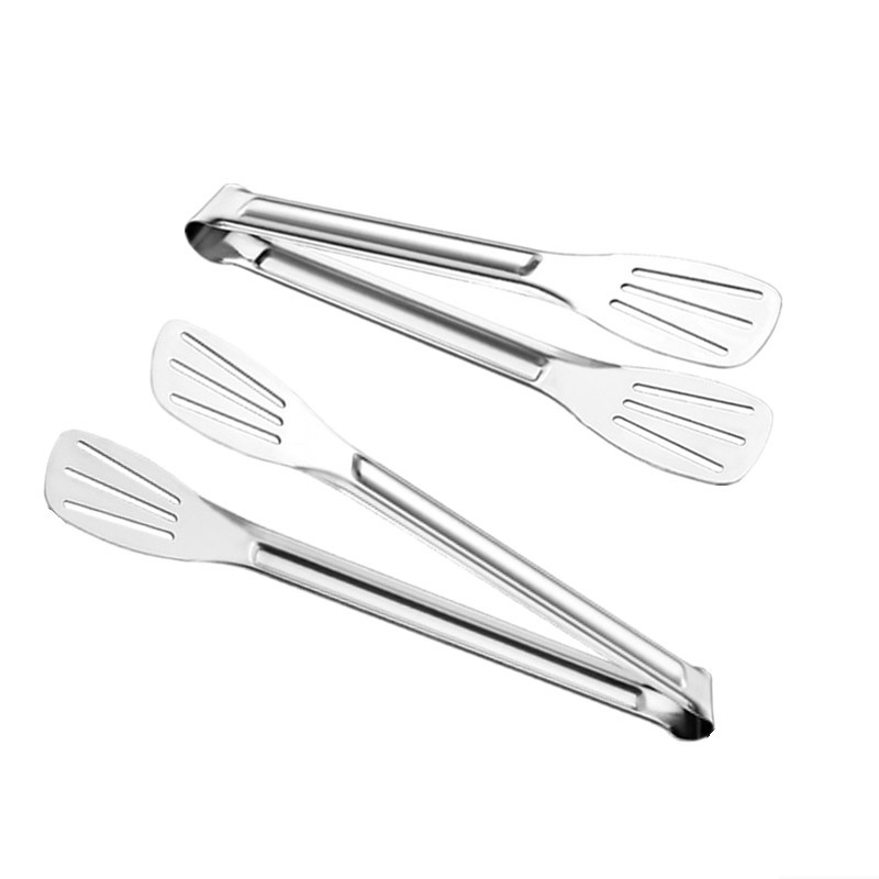 Stainless steel bread tongs, three-line barbecue tongs, baking tools, buffet barbecue tongs, Logo printable barbecue small tools pic 11