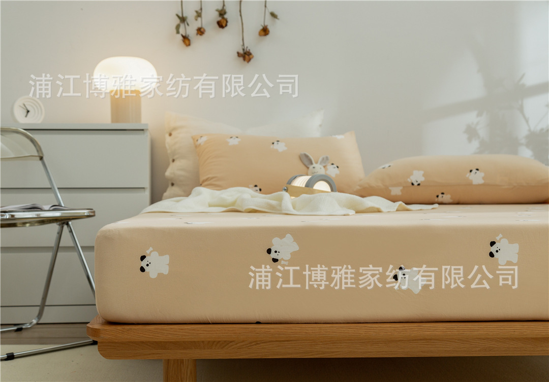 The manufacturer supplies wholesale summer bed sheets, bed covers, single pieces, mattress protection covers, three-piece sets, and washable covers pic 12