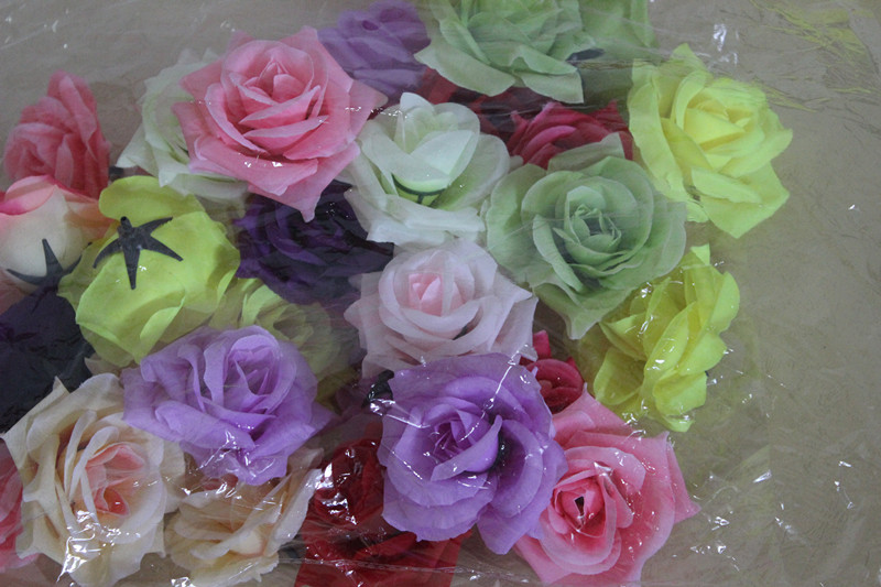 仿真花玫瑰花朵假花装饰仿真玫瑰花朵花球花墙插花花头材料绢花头详情64