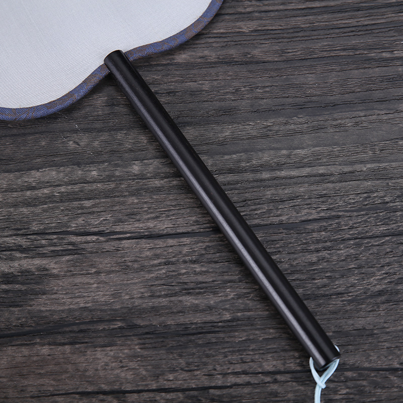 黑檀木真丝宫扇熟娟矾娟工笔手绘圆扇宫廷扇空白团扇DIY刺绣古典详情9