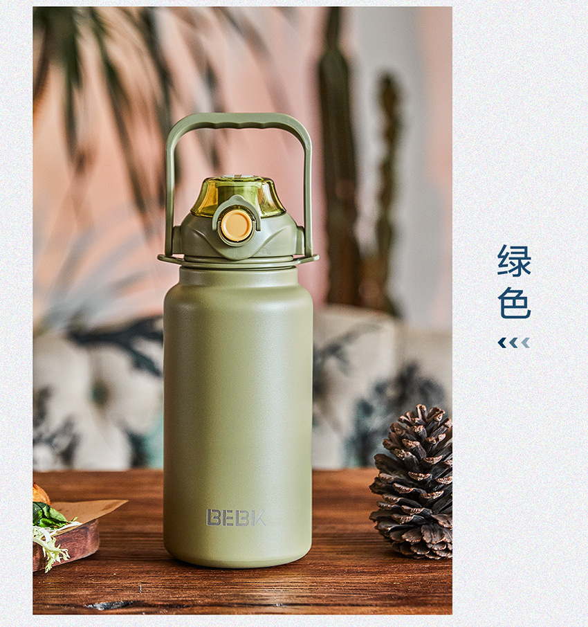 G446北氪bebk时尚男女生创意简约保温壶便携式提手双吸管高颜值保温杯详情13