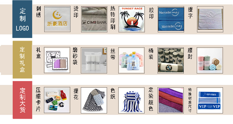 Wholesale pure cotton towels, 21 pieces, hotel bath towels, hotel bath white towels, embroidered logo, custom-made foreign trade towels pic 21