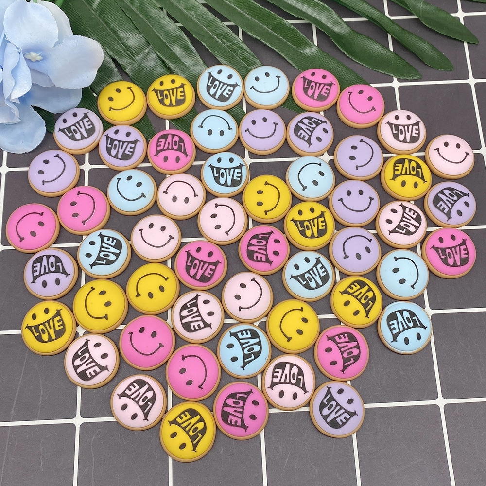 树脂配件饰品帽子贴片史莱姆内放DIY日韩风哑光笑脸厂家直销详情7