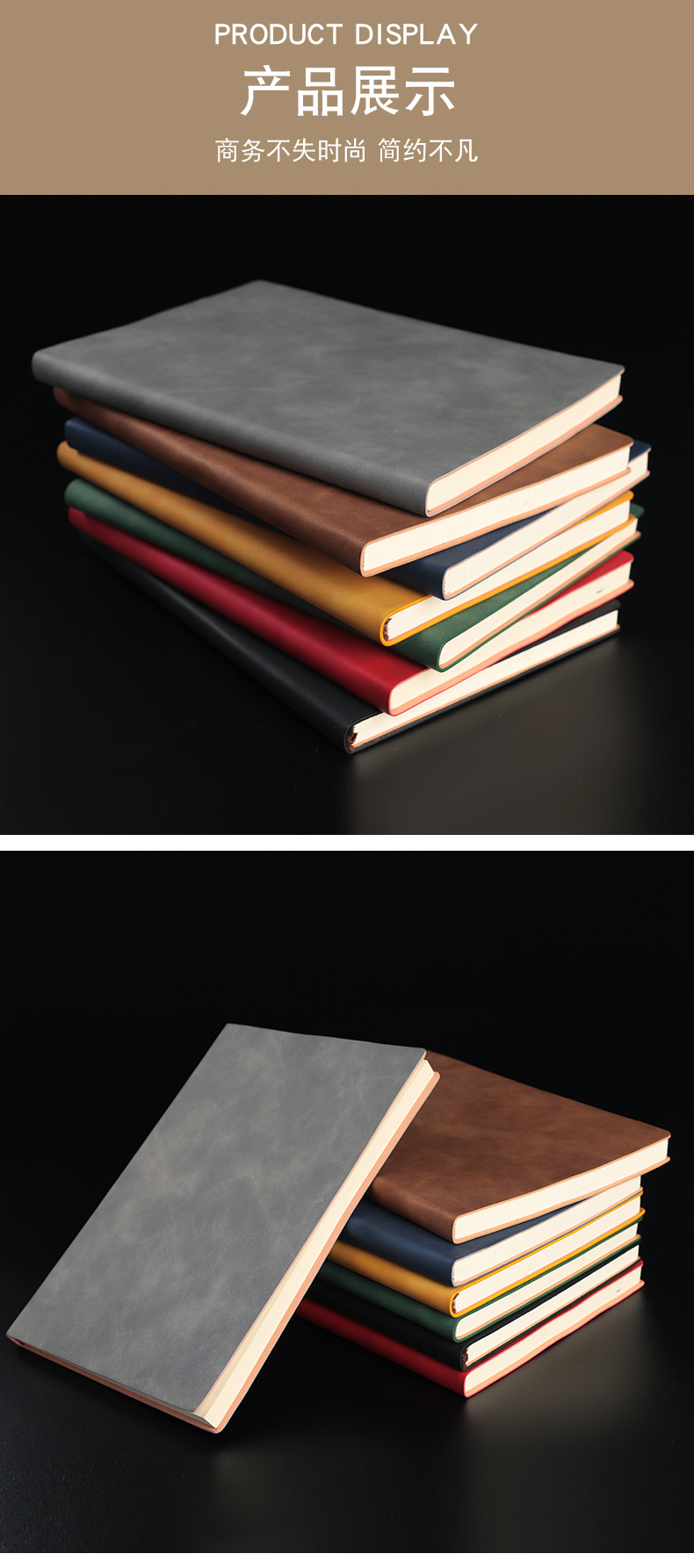 Customized logo set cover a5 for sheepskin notebooks, wholesale of handbooks, record books and notepads pic 21