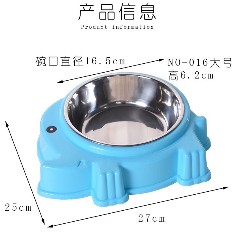 可爱创意宠物碗不锈钢卡通大象猫食盆狗食盆宠物用品批发厂家直销详情5