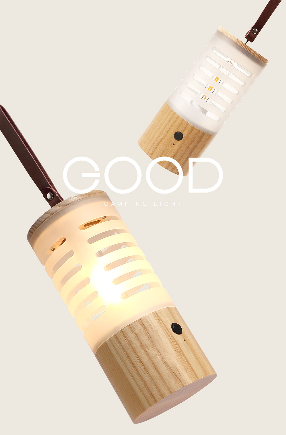 Great outdoor night light atmosphere warm light illumination tent portable cross-border foreign trade solid wood campsite camping light pic 17
