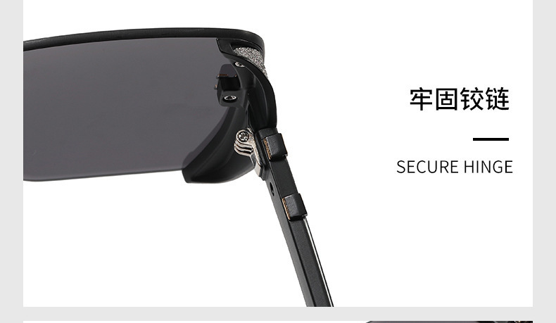 2023新款H 星空墨镜女款无框方形太阳镜防紫外线百搭显瘦潮流眼镜详情8