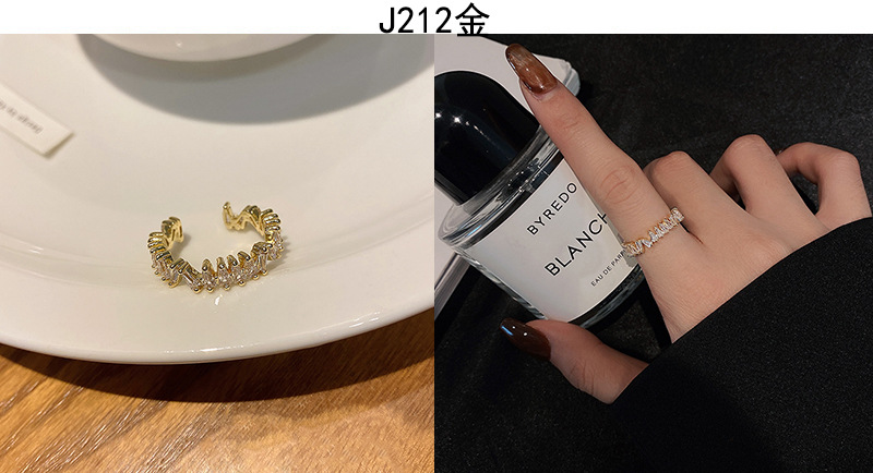 Korean high-end zircon pearl rings for women, retro, niche and light luxury open-top rings, ins style jewelry wholesale pic 16