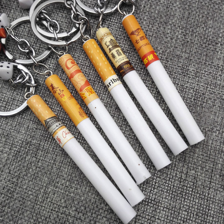 A1221 Cigarette Smoker Keychain, Keychain Ring, Key Chain, Creative Accessories, Bag Pendant, Yiwu 2-yuan Store, 2-yuan store pic 4