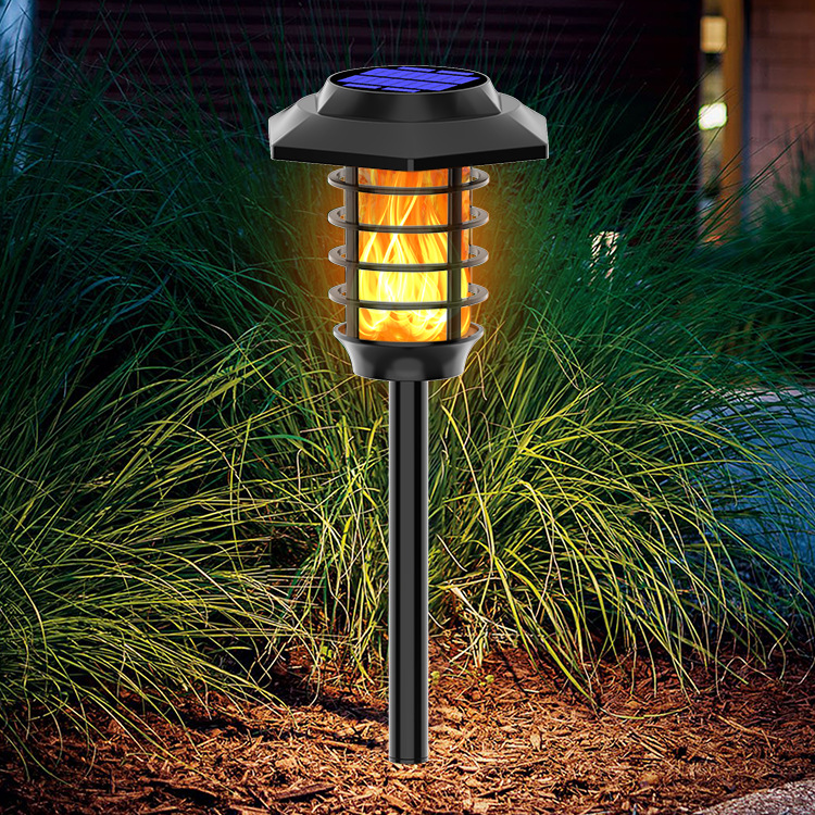 New solar flame lamp, courtyard outdoor waterproof landscape lighting torch lamp, garden lawn lamp pic 8