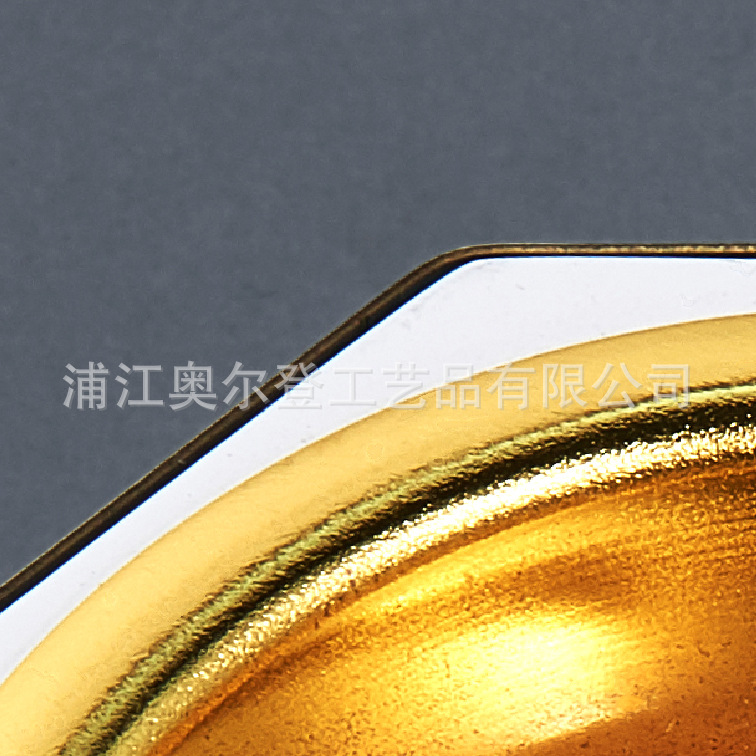 Export high-end wooden veneer metal rhombic irregular incense burner handicrafts and creative aroma diffuser containers source factory pic 3