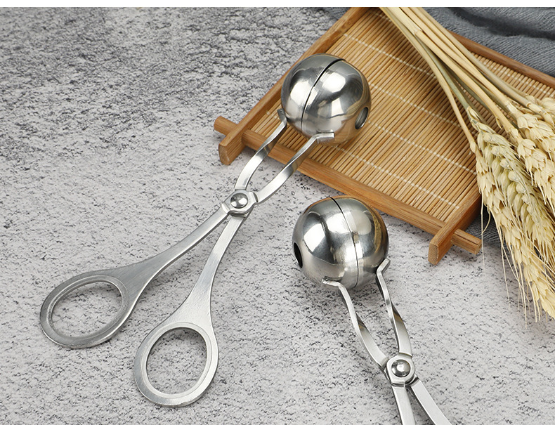 Stainless steel 304 meatball tongs, meatball makers, food tongs, meatball makers, household soup ball tongs, kitchen tools pic 17
