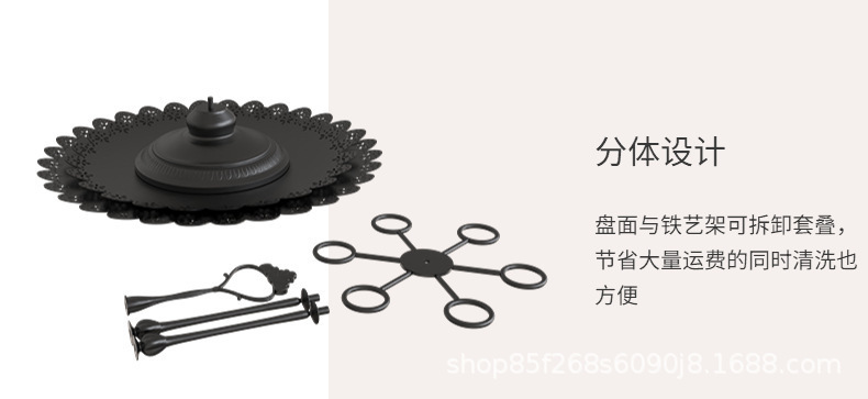 新款蛋糕架可拆卸聚会婚礼派对甜点展示架托盘创意生日道具甜筒架详情6